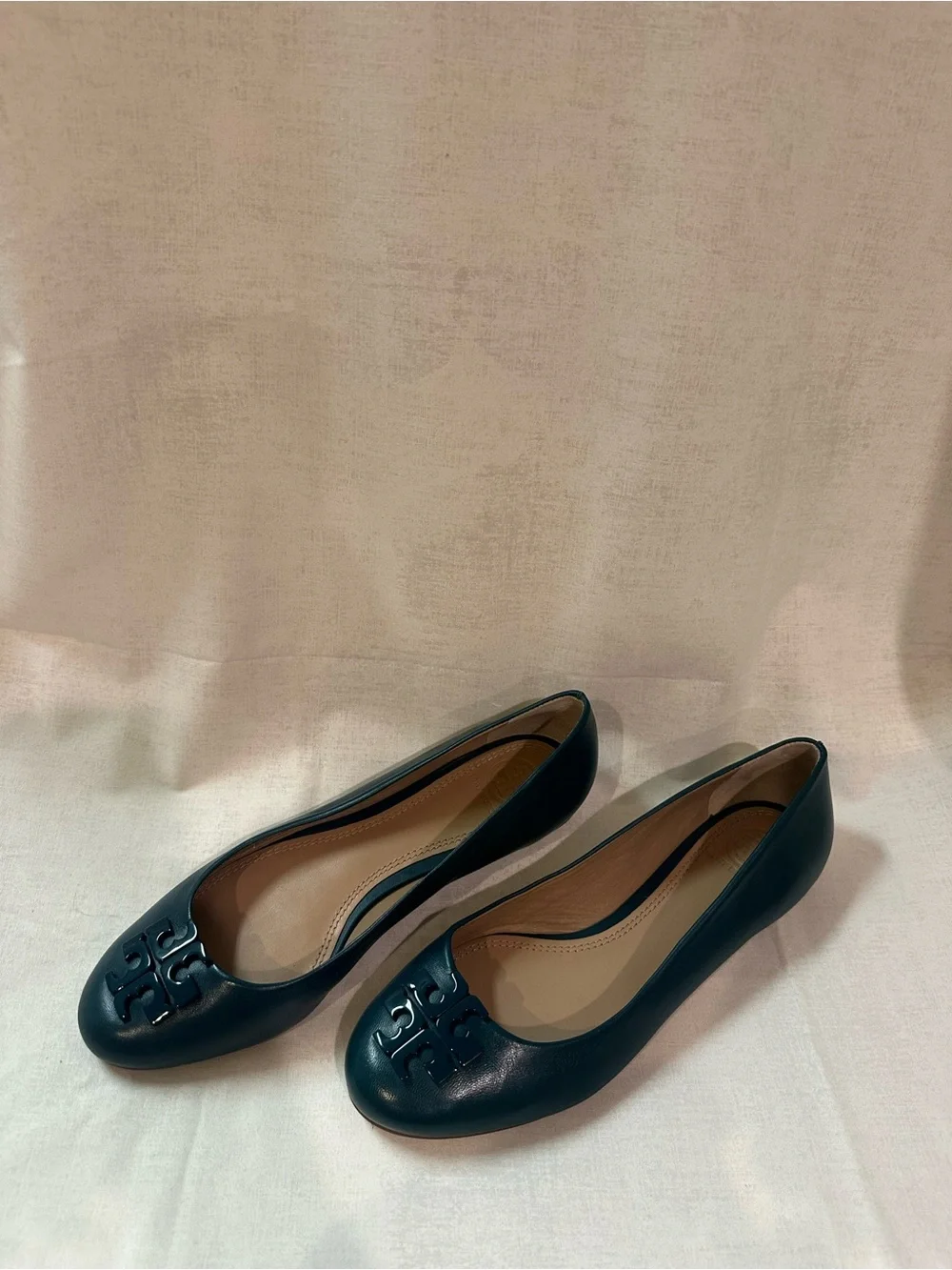 Tory Burch Lowell Ballet Flat Teal Size 7